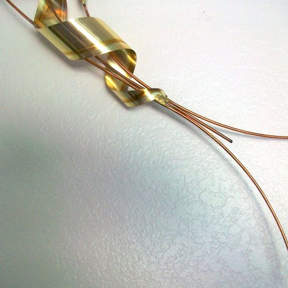 Vintage Homco Brass Metal Wheat Wall Decor - Picture 4 of 5